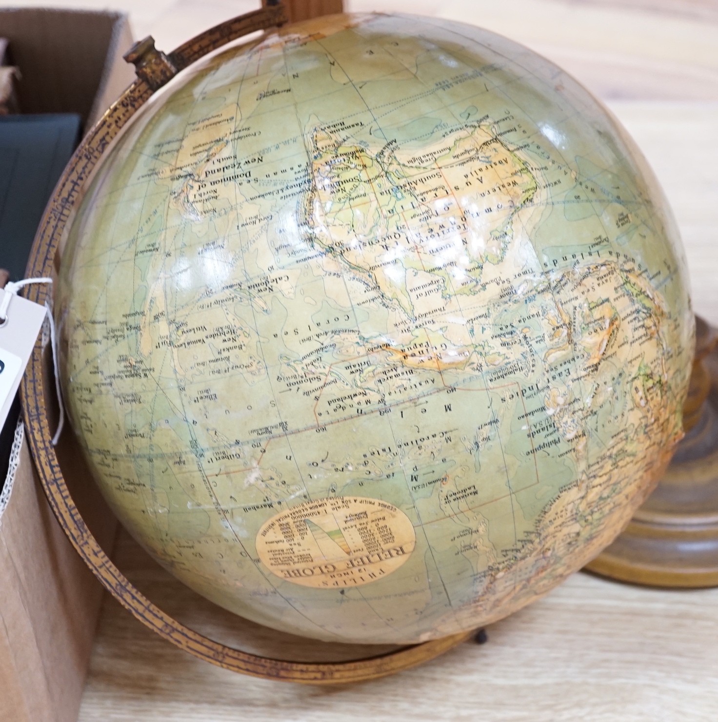 Philip's 12 inch globe, with stand